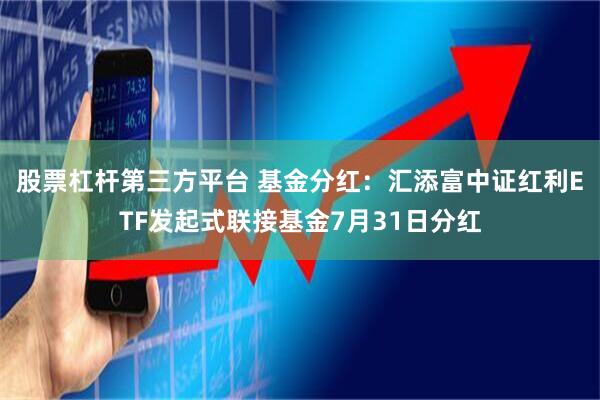 股票杠杆第三方平台 基金分红：汇添富中证红利ETF发起式联接基金7月31日分红